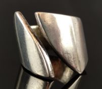 Modern ring, silver 925, 12,1g, size 55