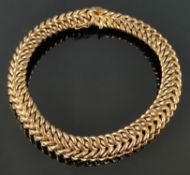 Bracelet, 333/8K yellow gold, 14.6g, length 20cm