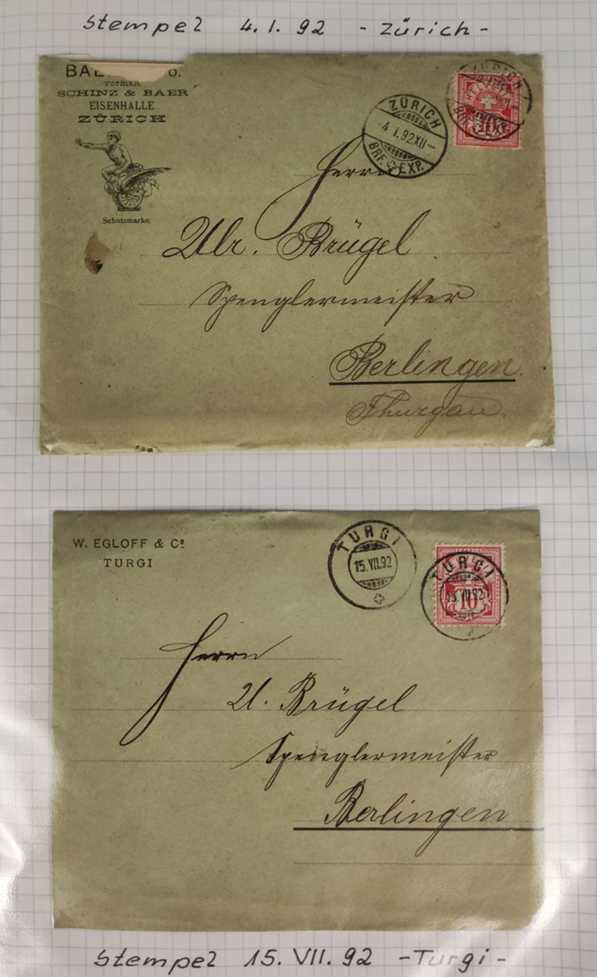 2 Leitz folders of correspondence, extensive lot with a total of over 528 individual items, first f - Image 13 of 18
