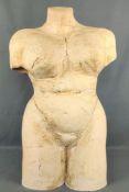 Weibliche Büste, Keramik, dekorative Figur für den Innen- und Außenbereich, Höhe 55cm