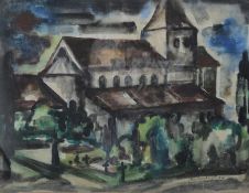 Breinlinger, Hans (1888 - 1963 Konstanz) "St. Georg", auf der Insel Reichenau (Bodensee)