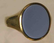 Ring mit Lagestein. 8Kt. Gold. RG 57. 4,5 Gramm.