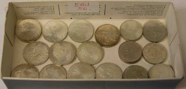Münzen BRD, 5 DM. 16 Stück 1971 - 1986. 10 DM - 14 Stück.