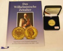 100-Euro-Goldmünze 2003. Gold 999,9, 1/2 Unze. Dazu: Begleitband zu denOriginal-Goldmünzen des