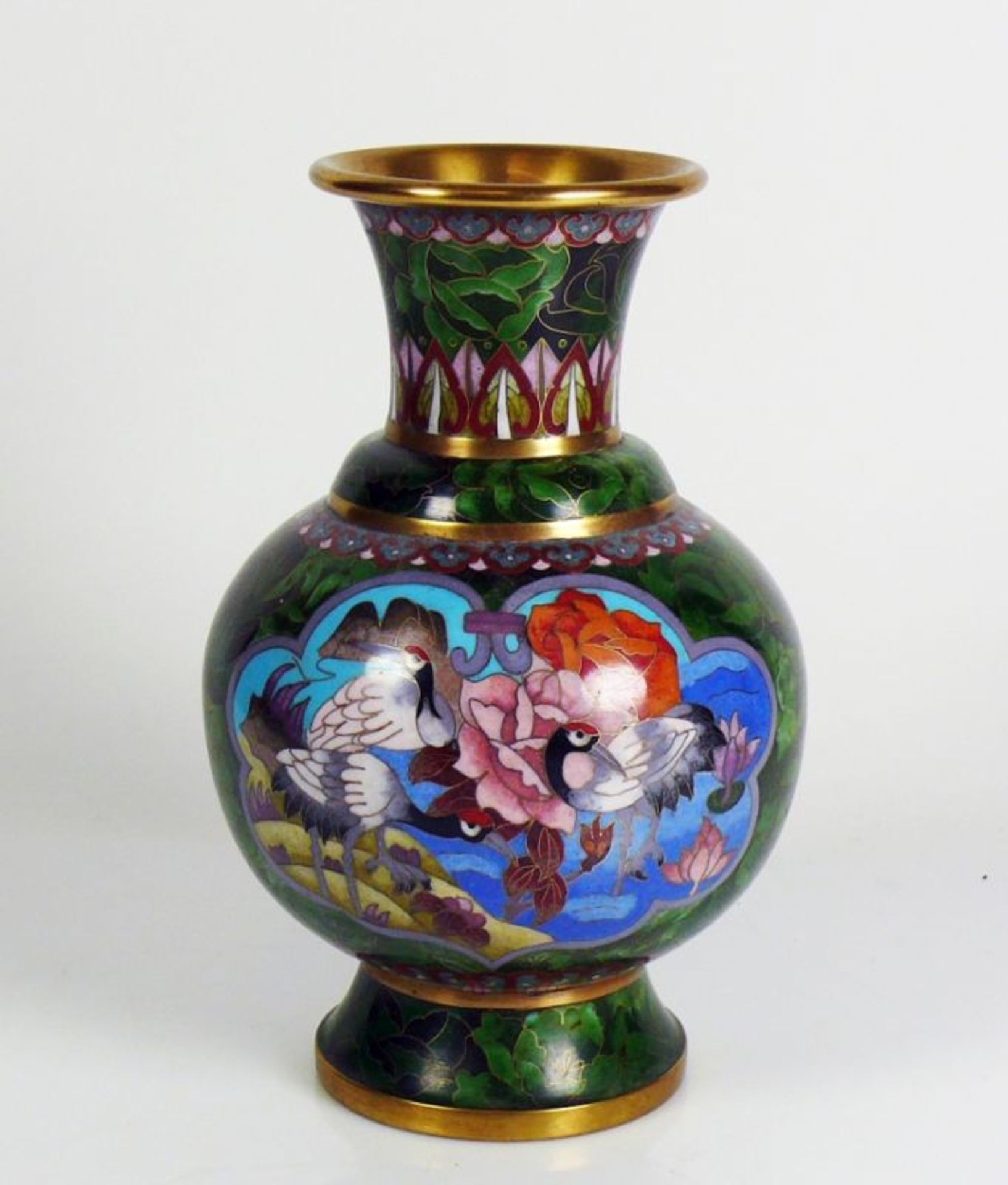 Cloisonné-Vase (China, 20.Jh.)