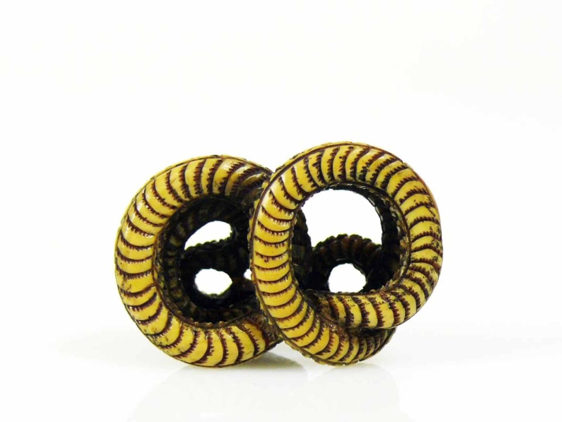 Netsuke (Japan) "Schlange"; - Image 2 of 5