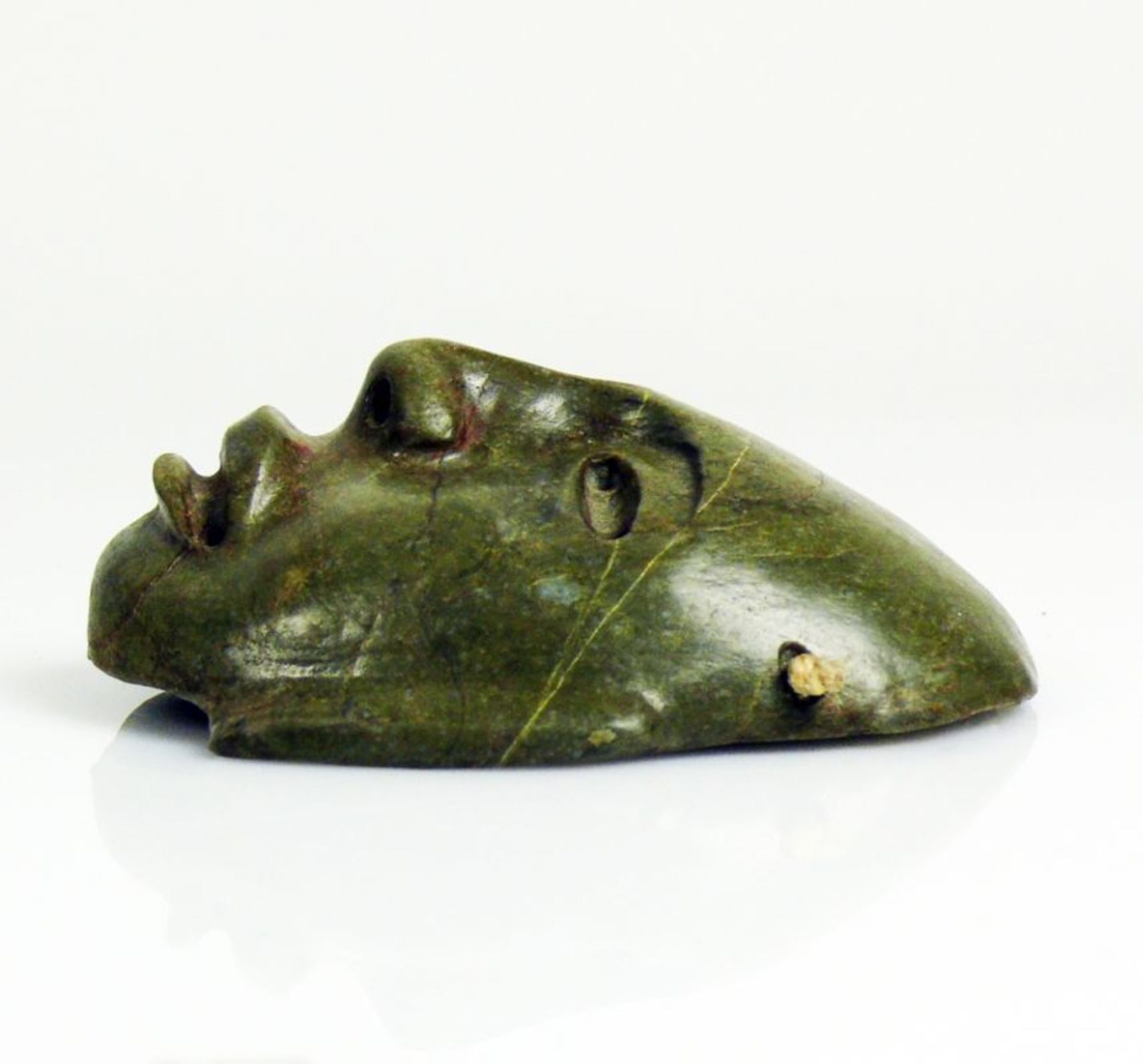 Kopfmaske (wohl Maya, 3.-9.Jh.n. Chr.) - Bild 2 aus 3