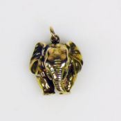 Elefant-Anhänger 9ct GG;