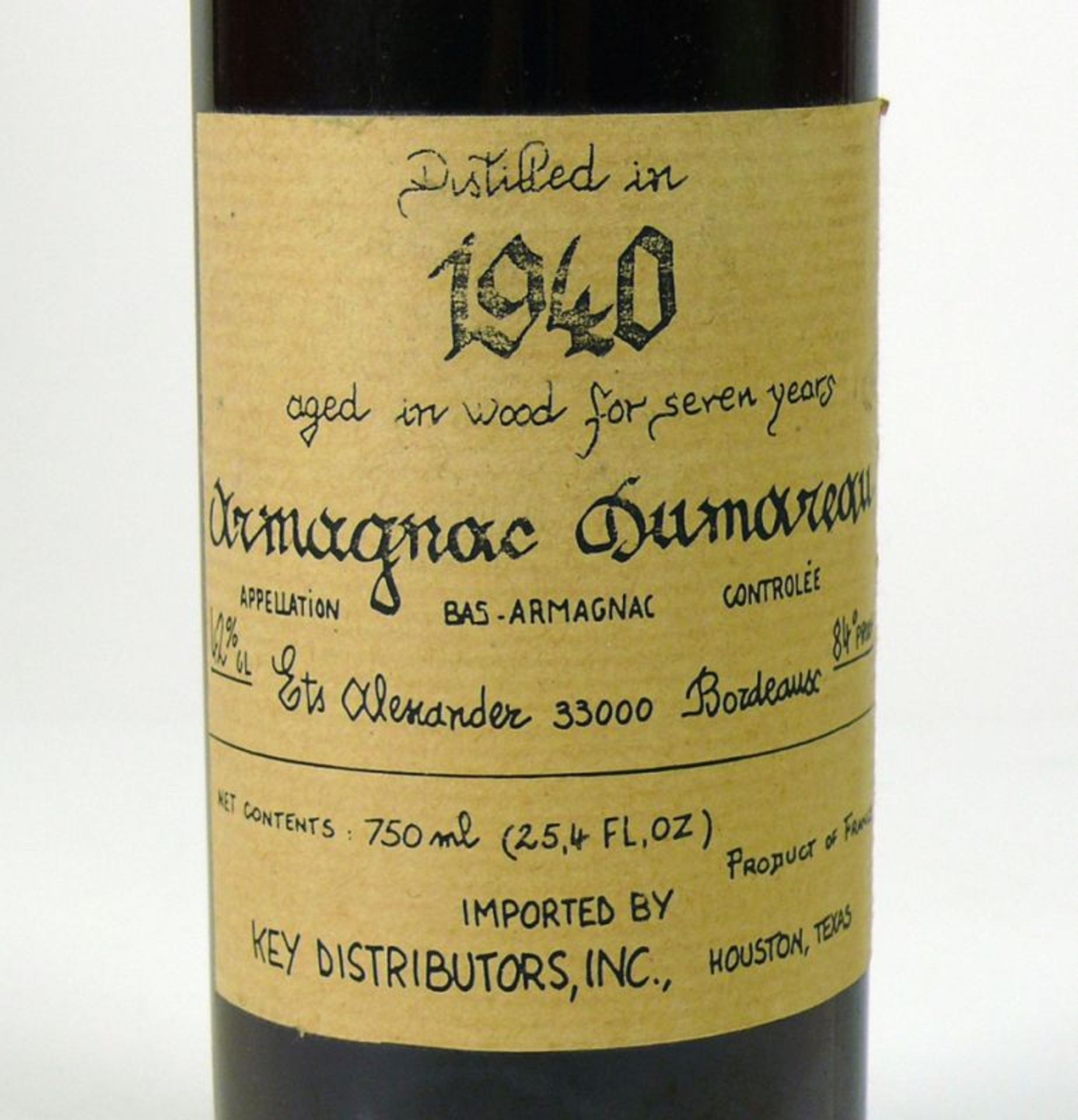 Armagnac Dumareau Jahrgang 1940; Ets - Bild 5 aus 5