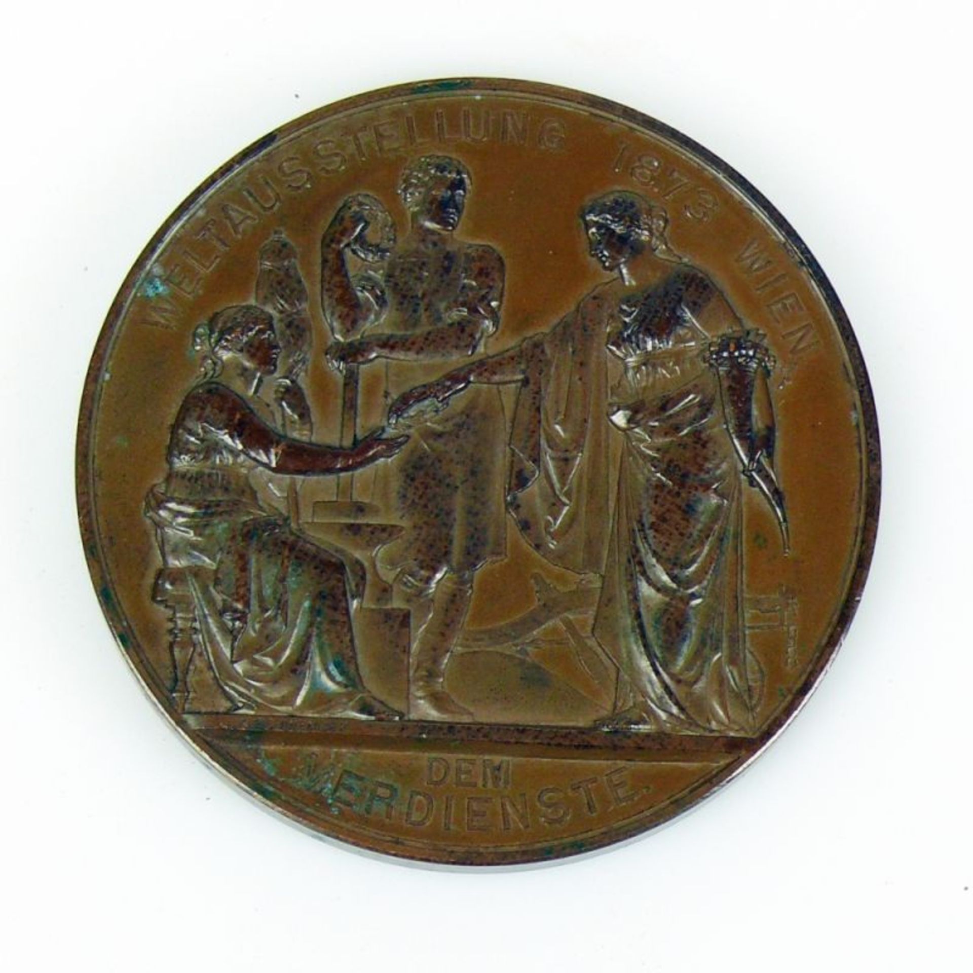 2 Kupfer-Medaillen 1x Weltausstellung - Bild 3 aus 3