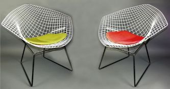 Paar Diamond Sessel / Harry Bertoia