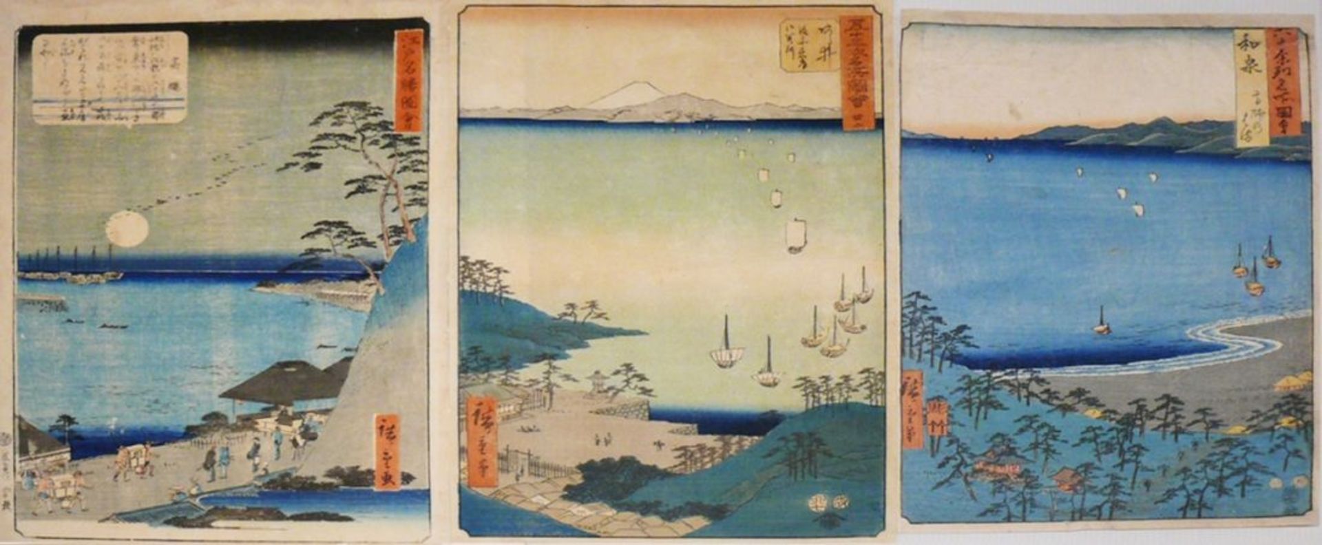 HIROSHIGE, Ando (1797 - 1858) 3 div.