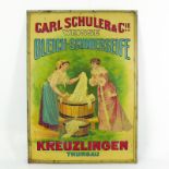 Altes Blechschild (um 1900) "Carl