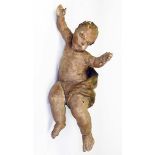 Putto (18.Jh.) vollrund geschnitzt;