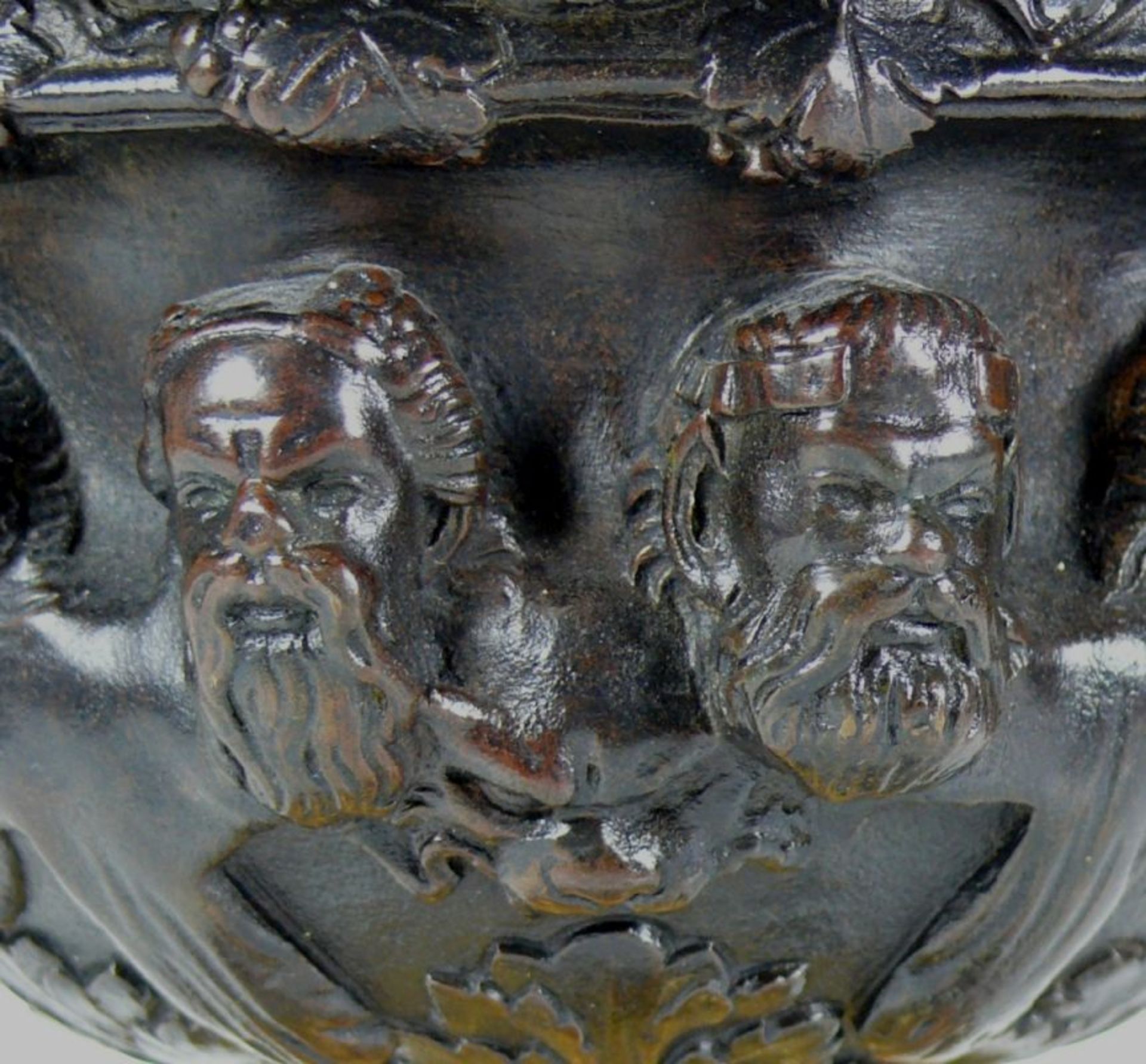 Henkelschale (Mitte 19.Jh.) Bronzeguss - Image 6 of 6