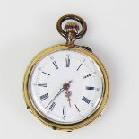 Taschenuhr (19.Jh.) 14ct GG-Gehäuse;