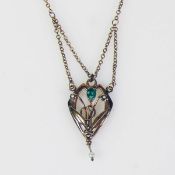 Jugendstil-Collier (um 1900) 8ct GG;