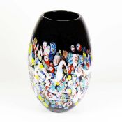 Große MURANO-Vase (20.Jh.) auf dunklem