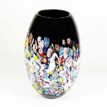 Große MURANO-Vase (20.Jh.) auf dunklem