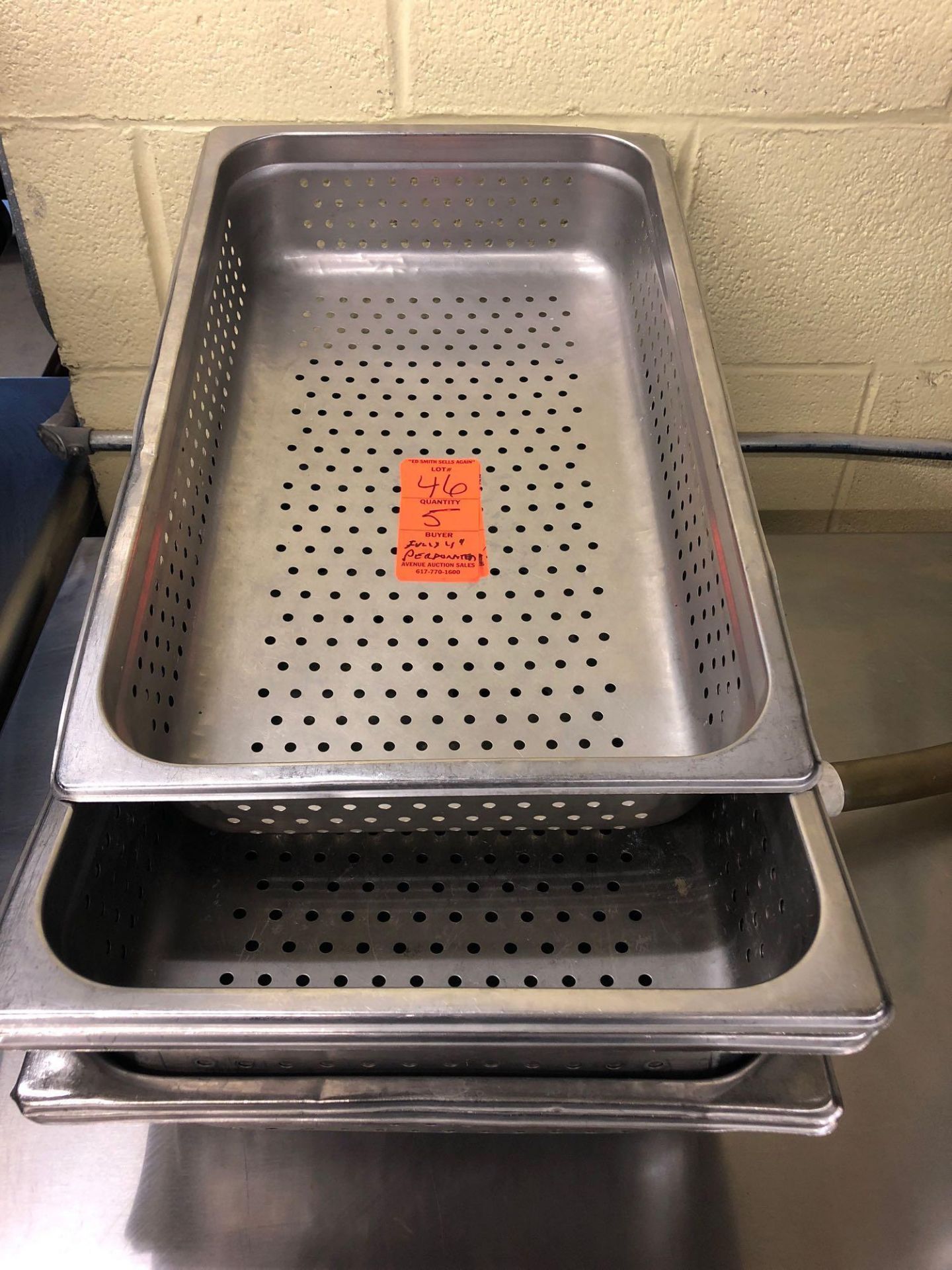 Full size by 4 inch perforated hotel pans
