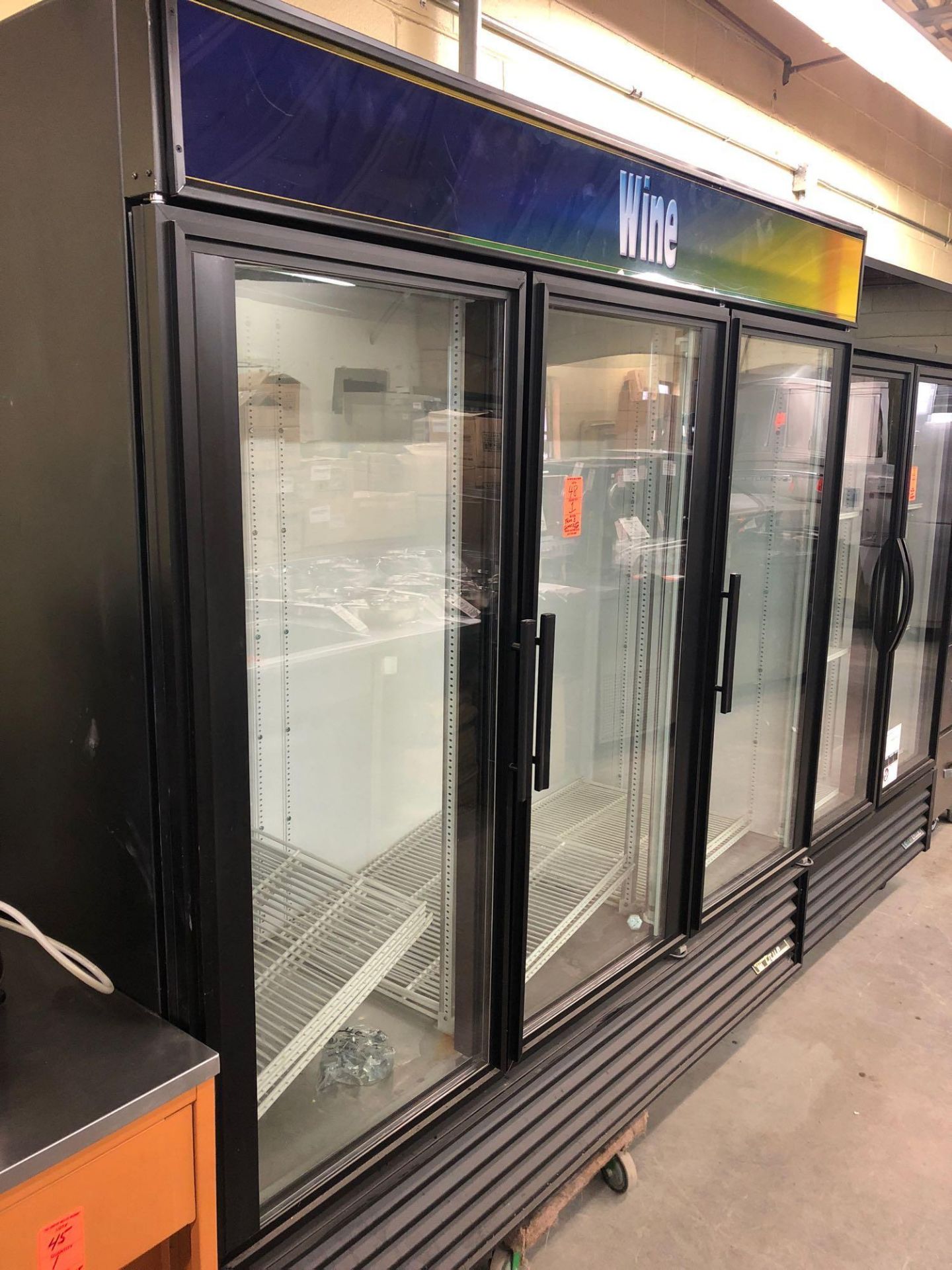 True three glass door refrigerator