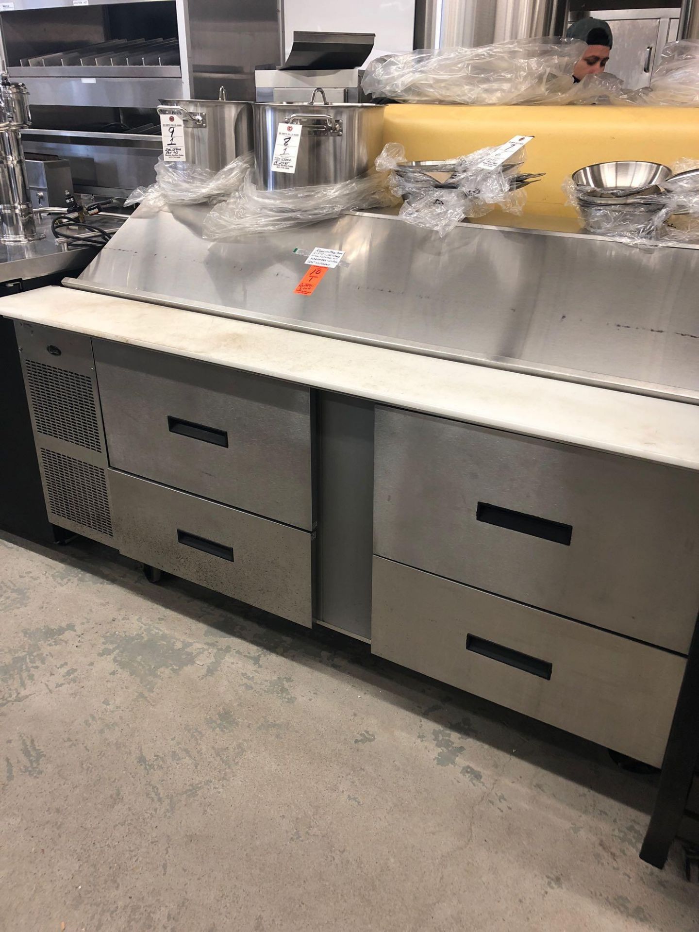 Randell 72 inch sandwich unit with drawers