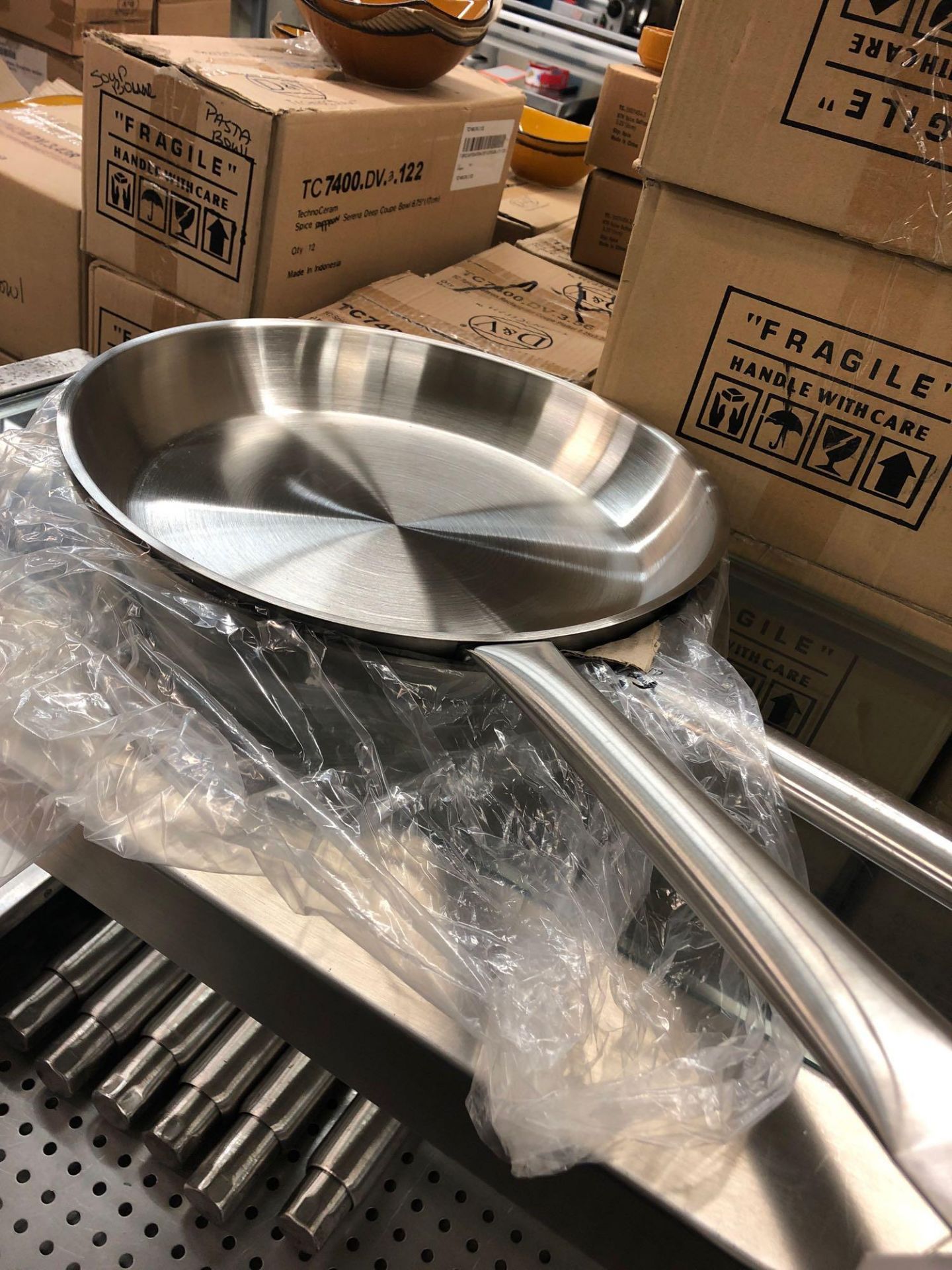 14 inch stainless steel frypan