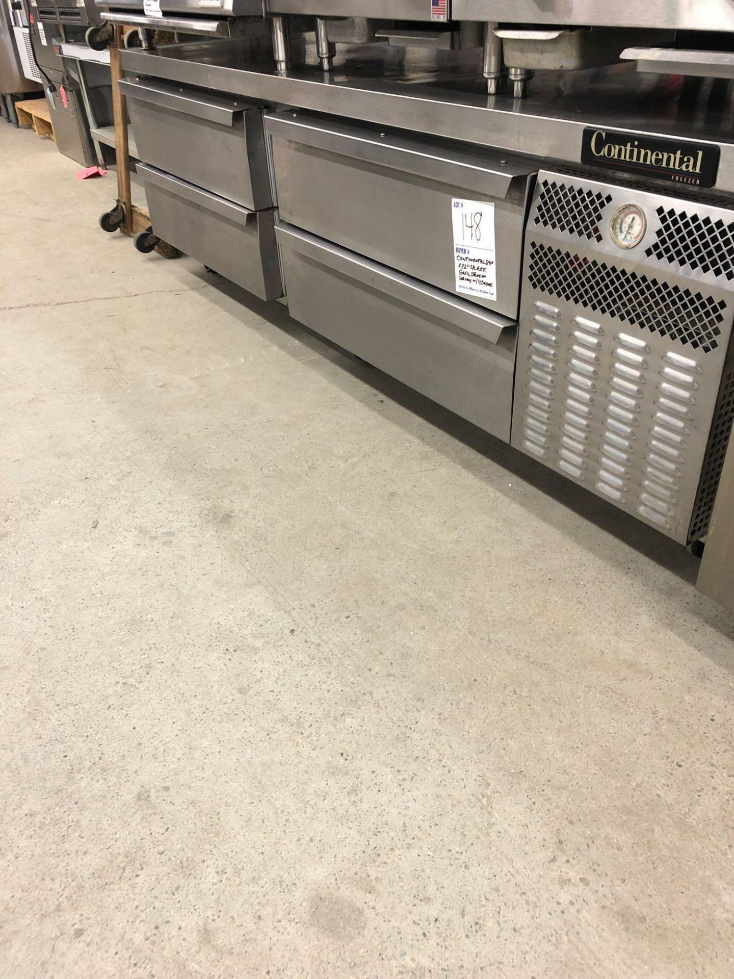 Continental 84 inch freezer equipment stand