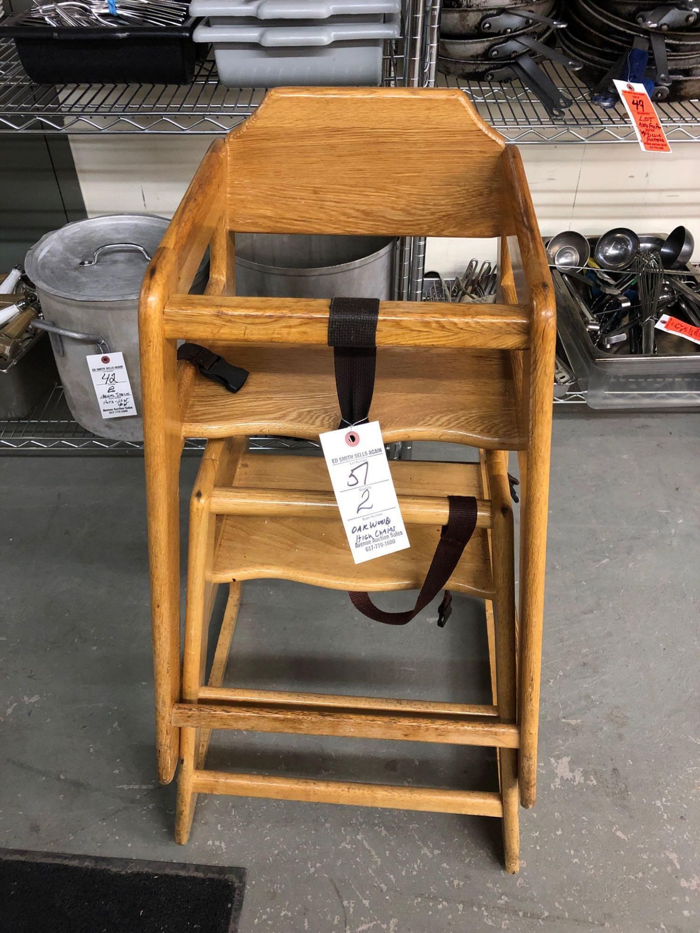 Wood high chairs