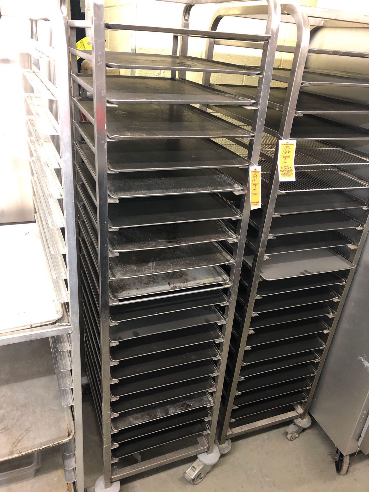 Stainless steel cookie rack with trays - Image 2 of 2
