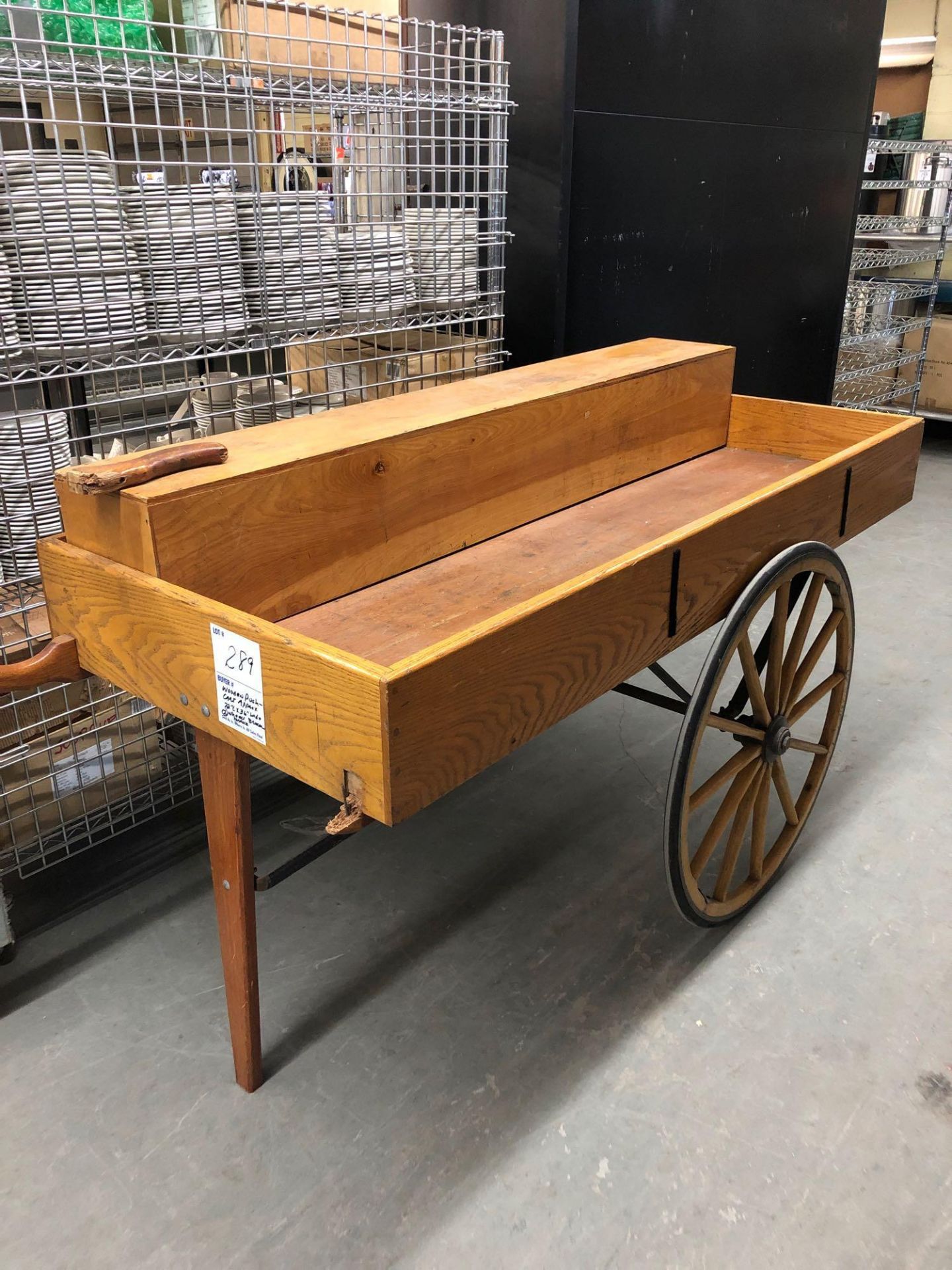 72 inch wooden push cart