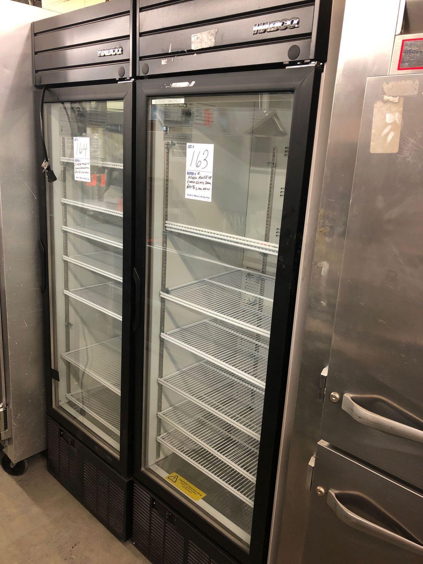 Habco model SE 18 single door glass cooler