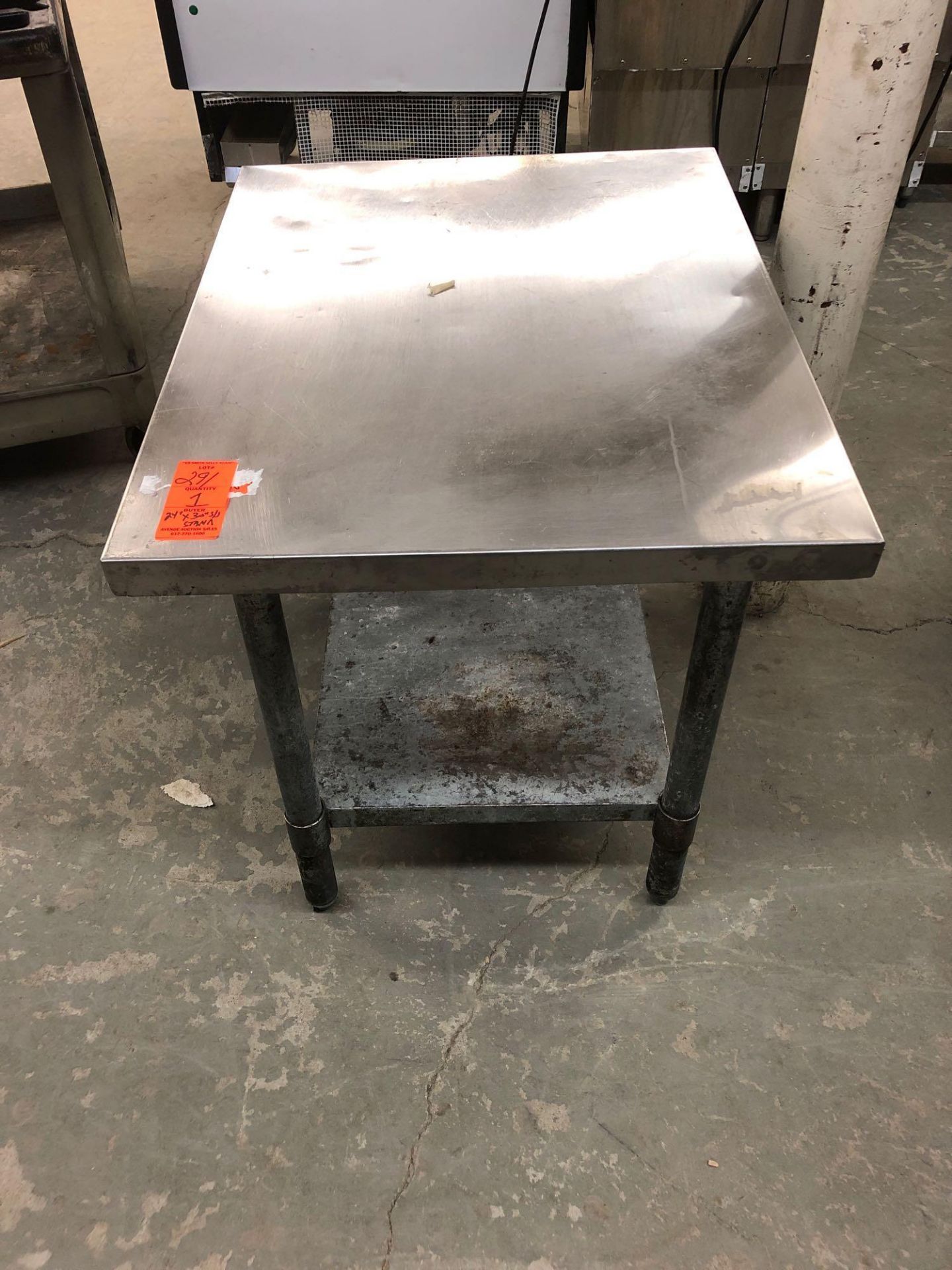 24” x 30” stainless top stand