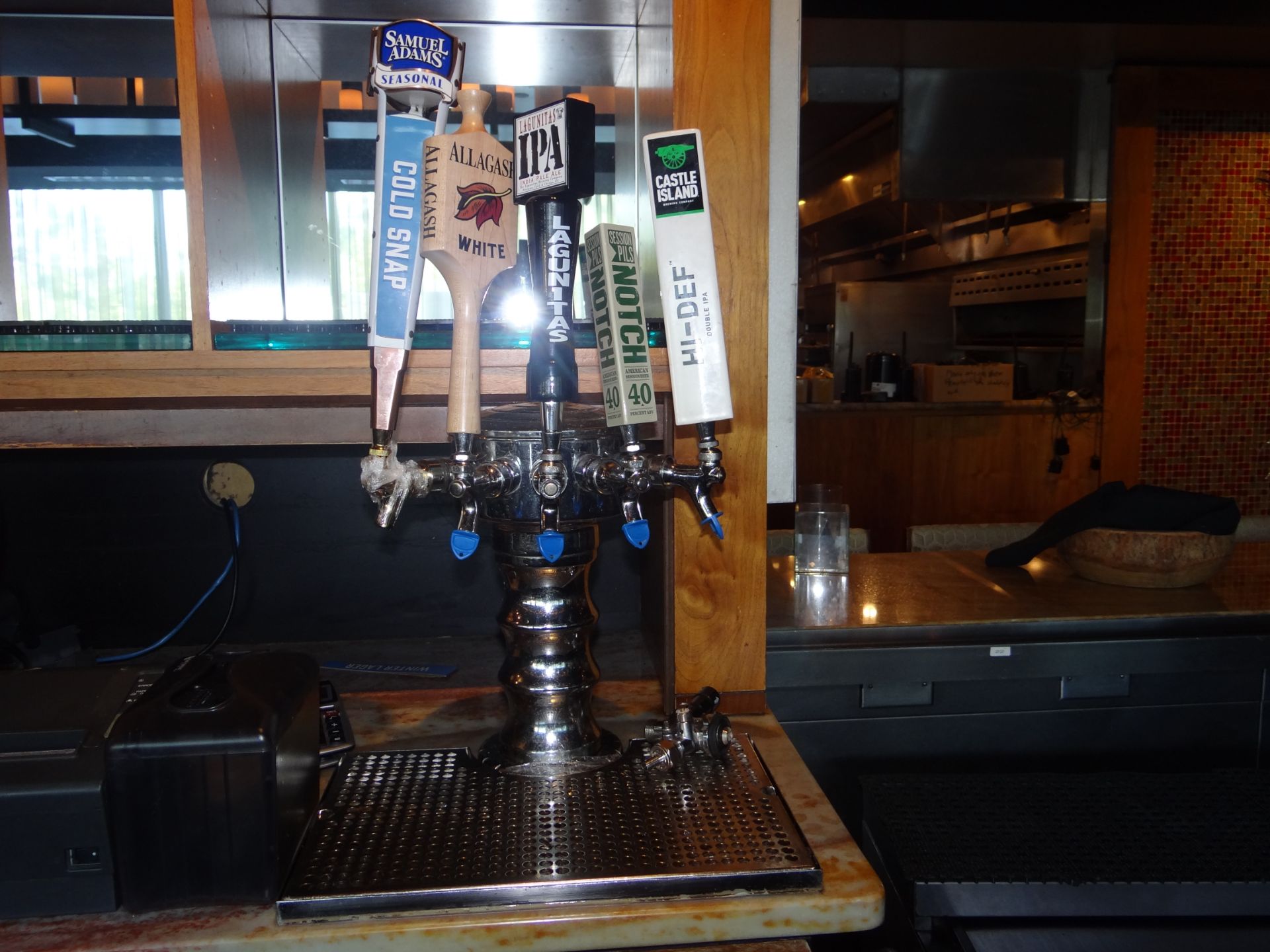 (1) Complete Draft Beer System with Two 5 Spigot Draft Towers. 1 Perlick Factory Glycol System - Image 2 of 2