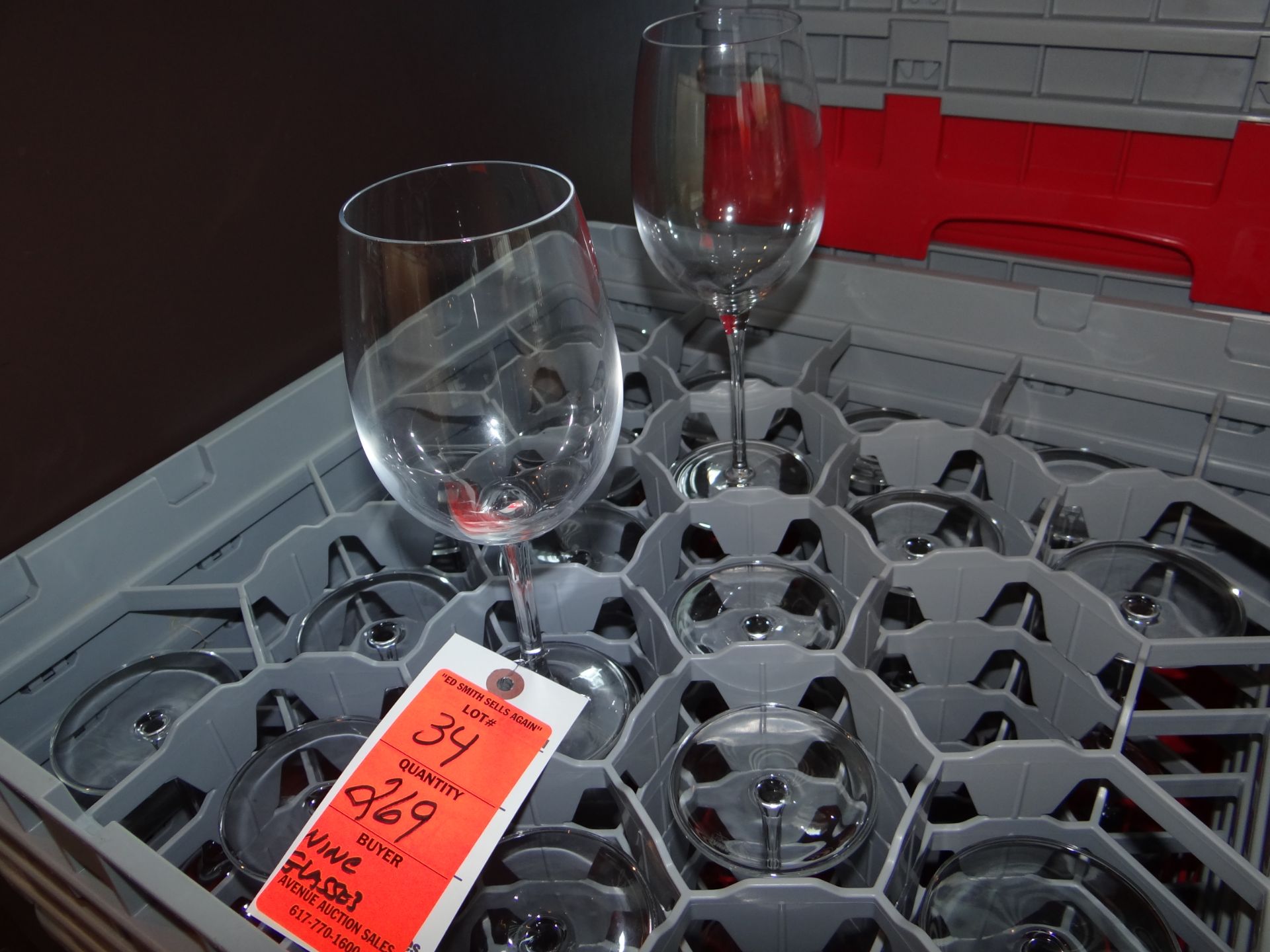 (269) Red Wine Glasses - Racks Not Included