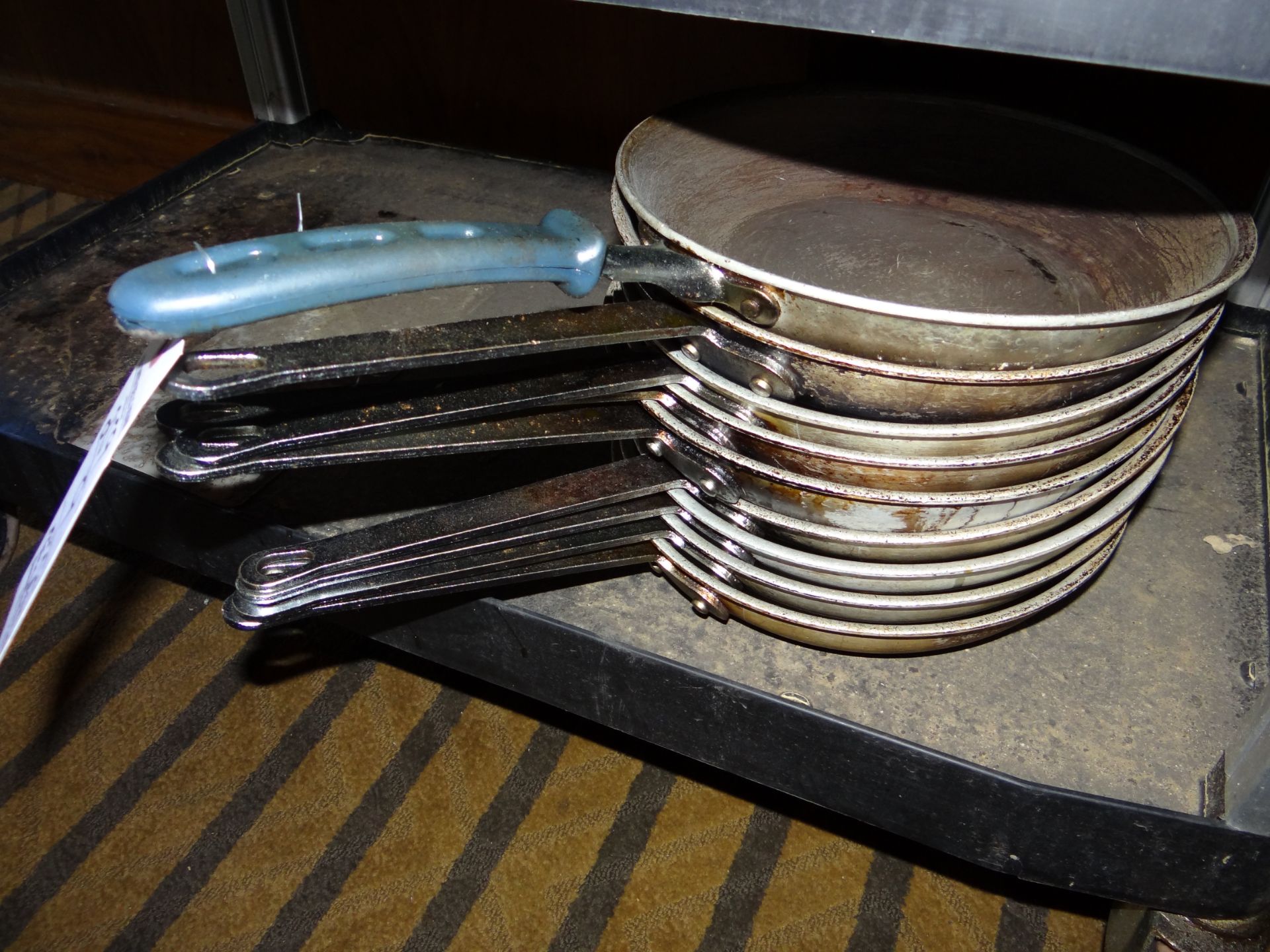 (9) 10" Aluminum Frying Pans - Image 2 of 2