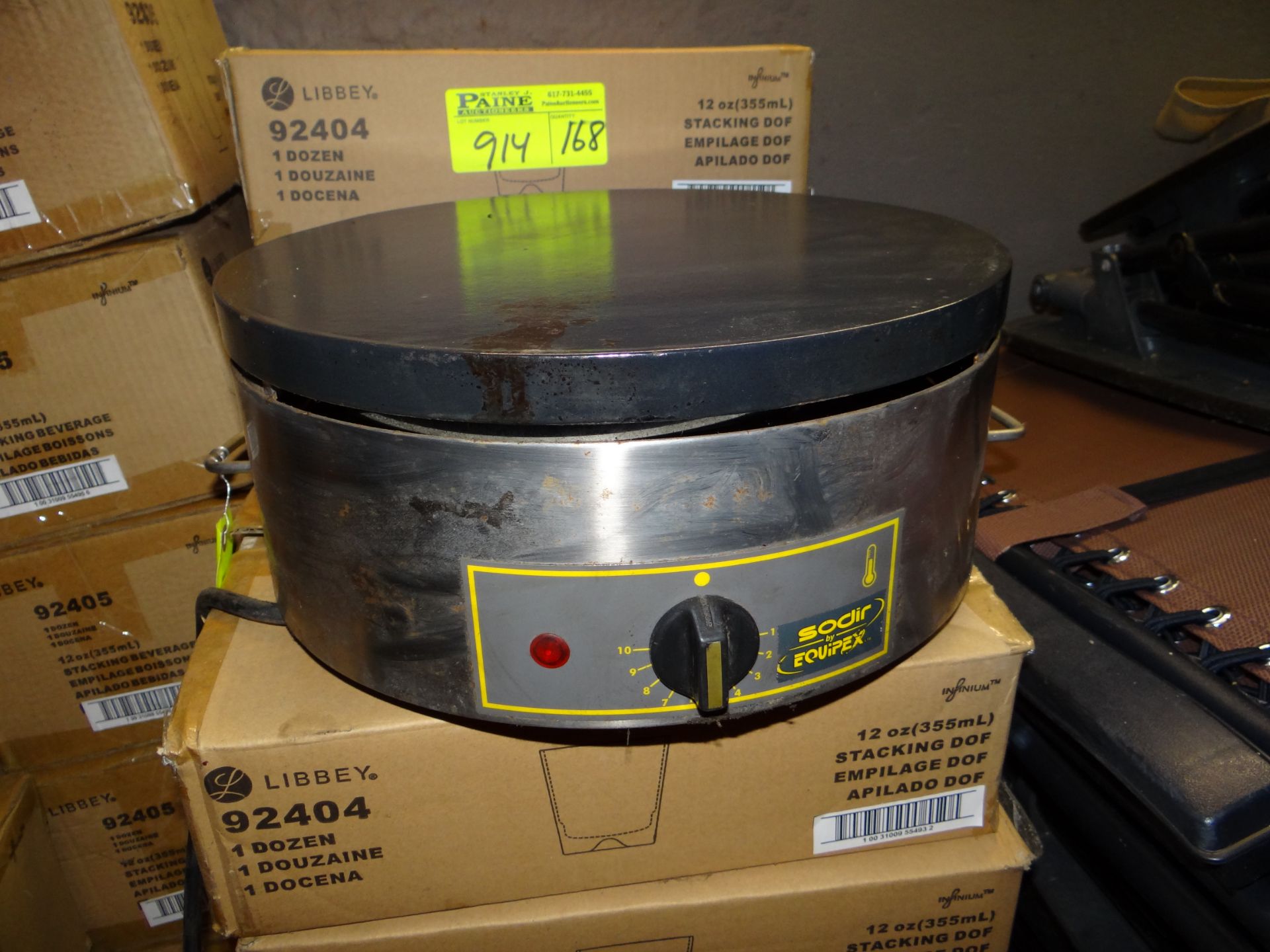 (1) Equipex 350FE Crepe Maker With Cast Iron Plate.