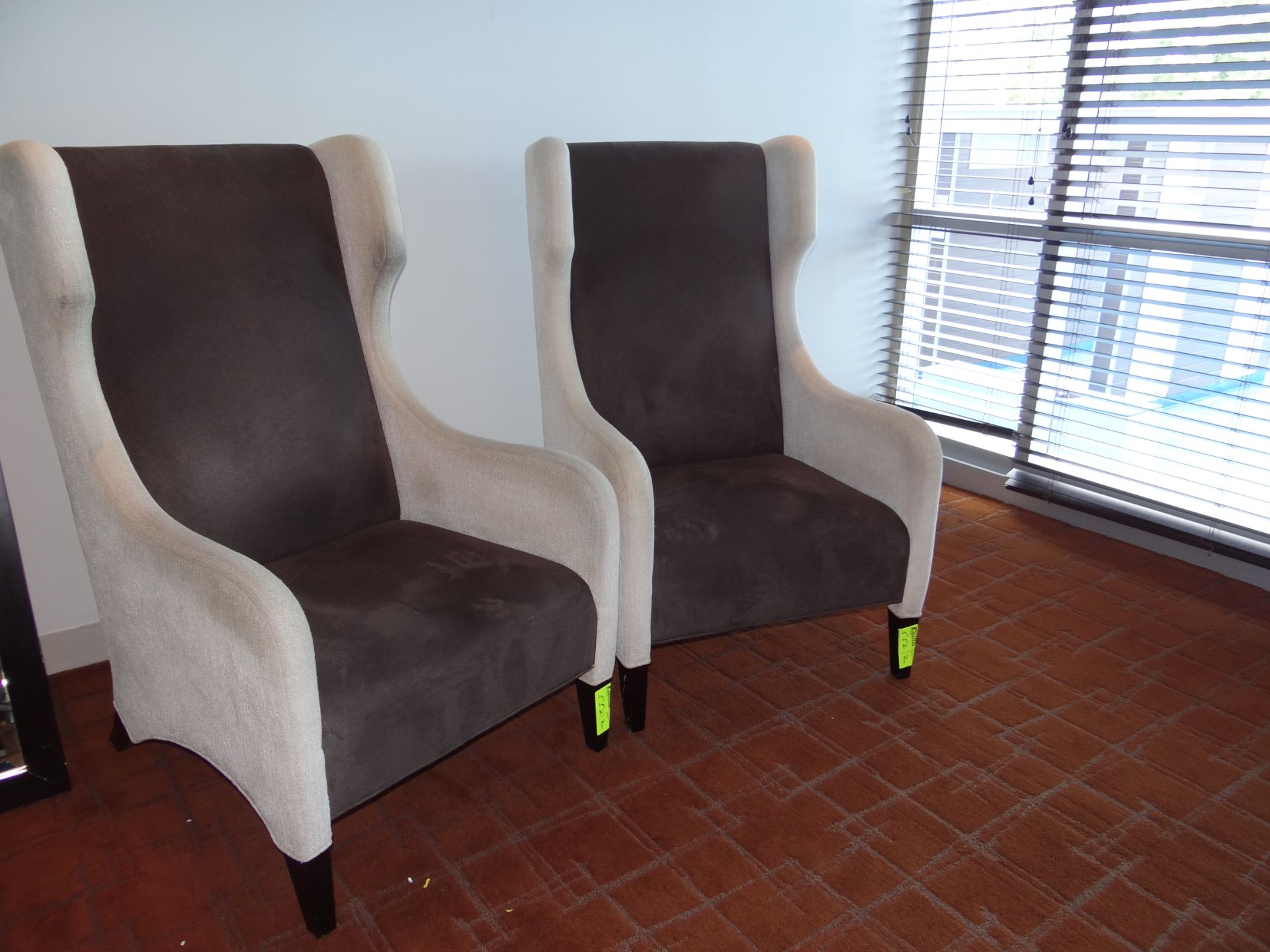 (2) Upholstered Armchairs.