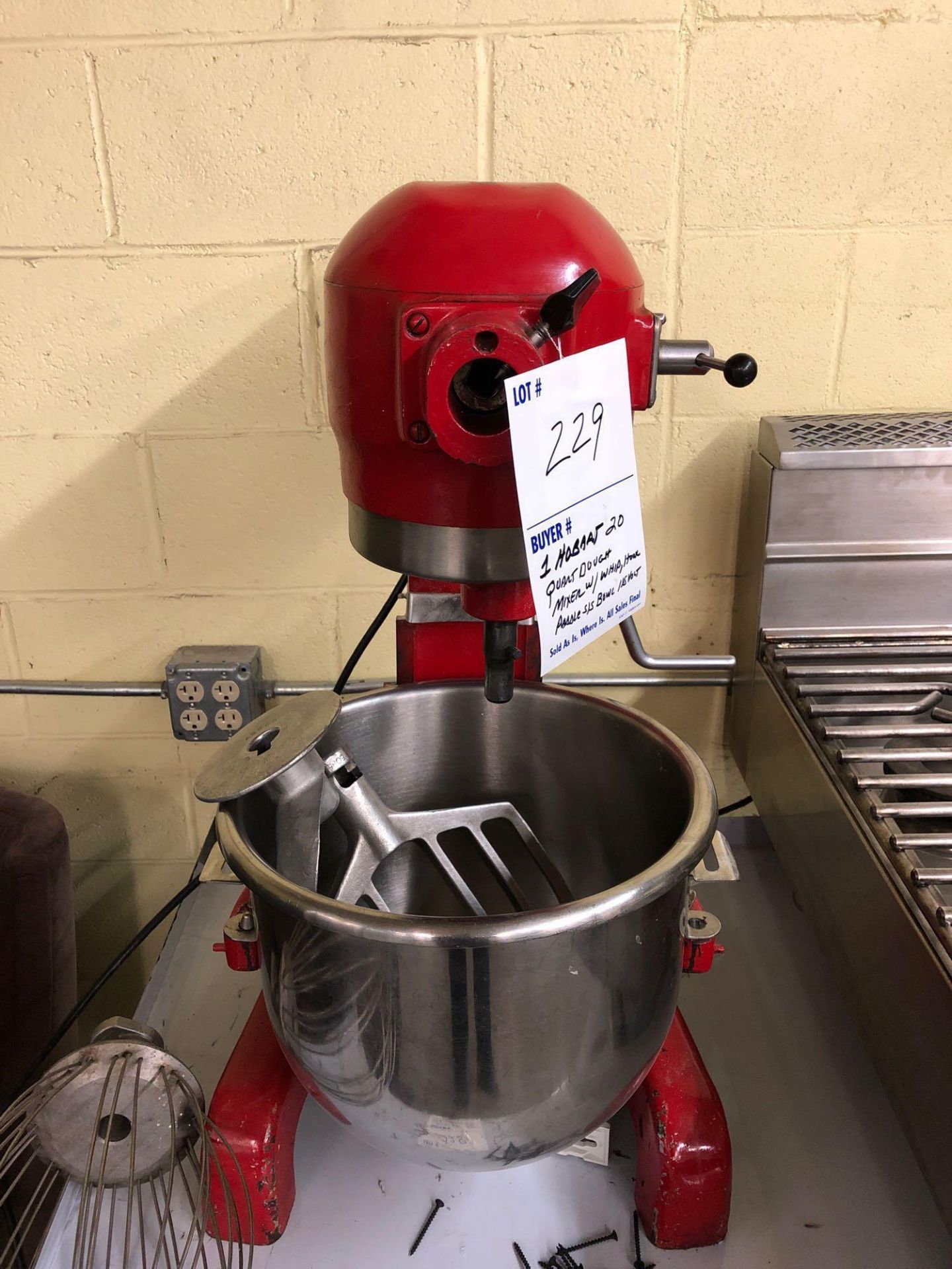 Hobart 20 quart mixer