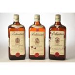 Ballantines Finest Scotch Whisky 1960's Bottling 26 2/3rds Fl Oz 70% proof 3 bts