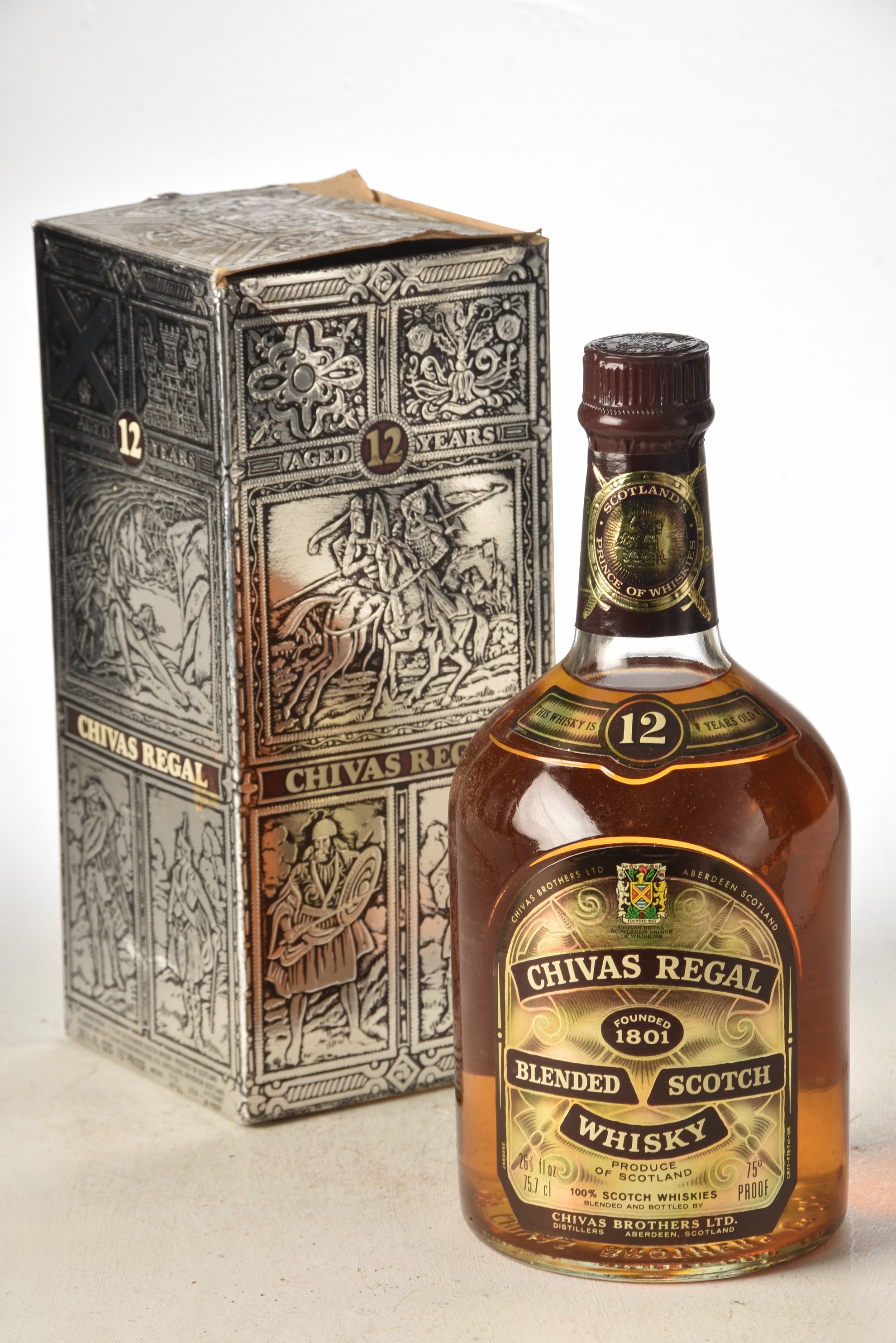 Chivas Regal 12 yr Old 1970's bottling 26 2/3rds Fl Oz 70% proof 1 bt