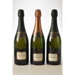 Champagne Bollinger 1990 Brut and Rose 3 bts