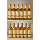 Chateau D'Yquem 1996 12 hf bts OWC IN BOND