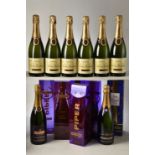 Champagne Nicholas Feuillatte 6 bts Champagne Piper Heidsieck Cuvee Sublime Demi-Sec, Plastic Gift