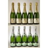 Mixed Blanc de Blancs Champagne 10 bts Pommery Boizel