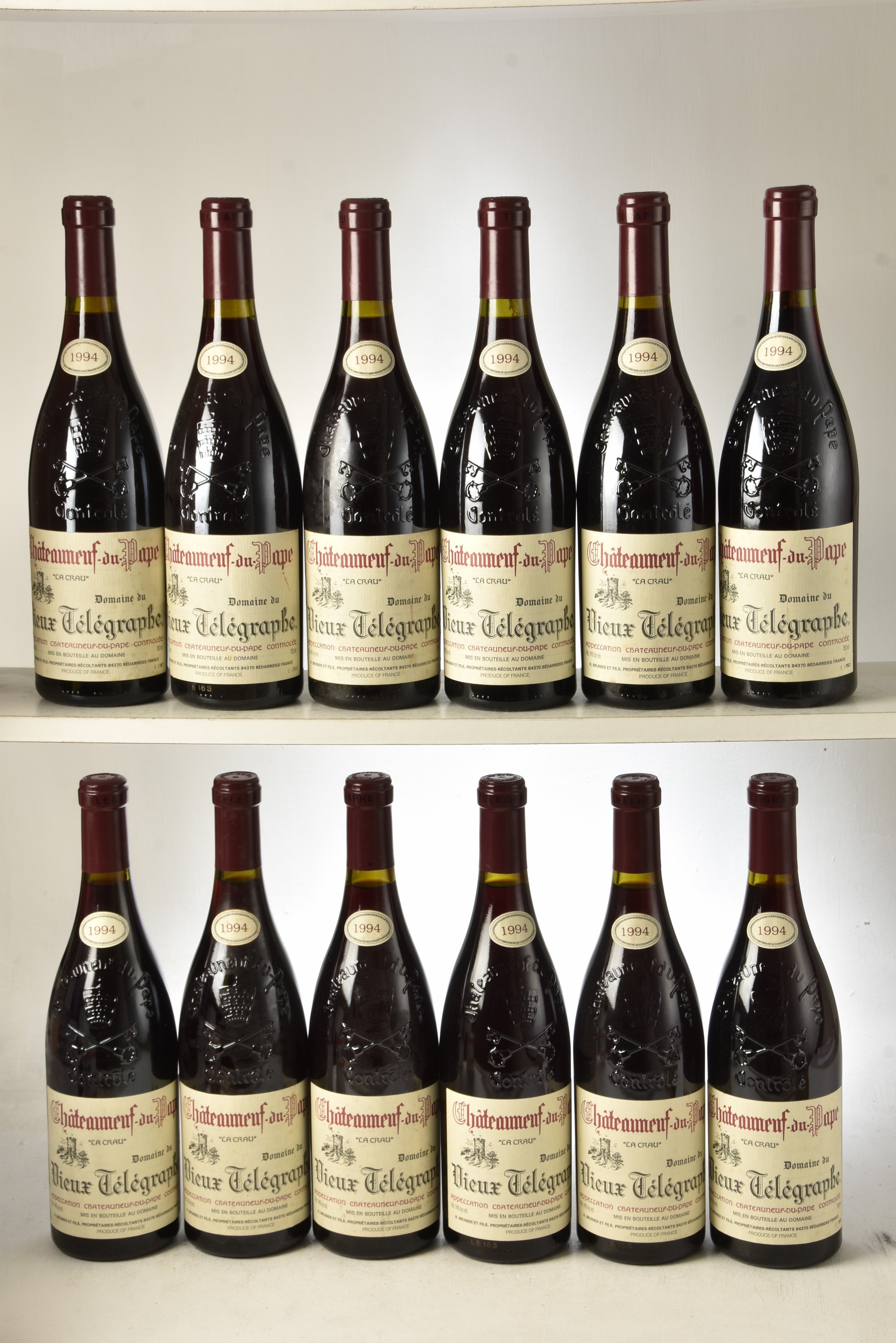 Chateauneuf du Pape Vieux Telegraphe 1994 12 bts