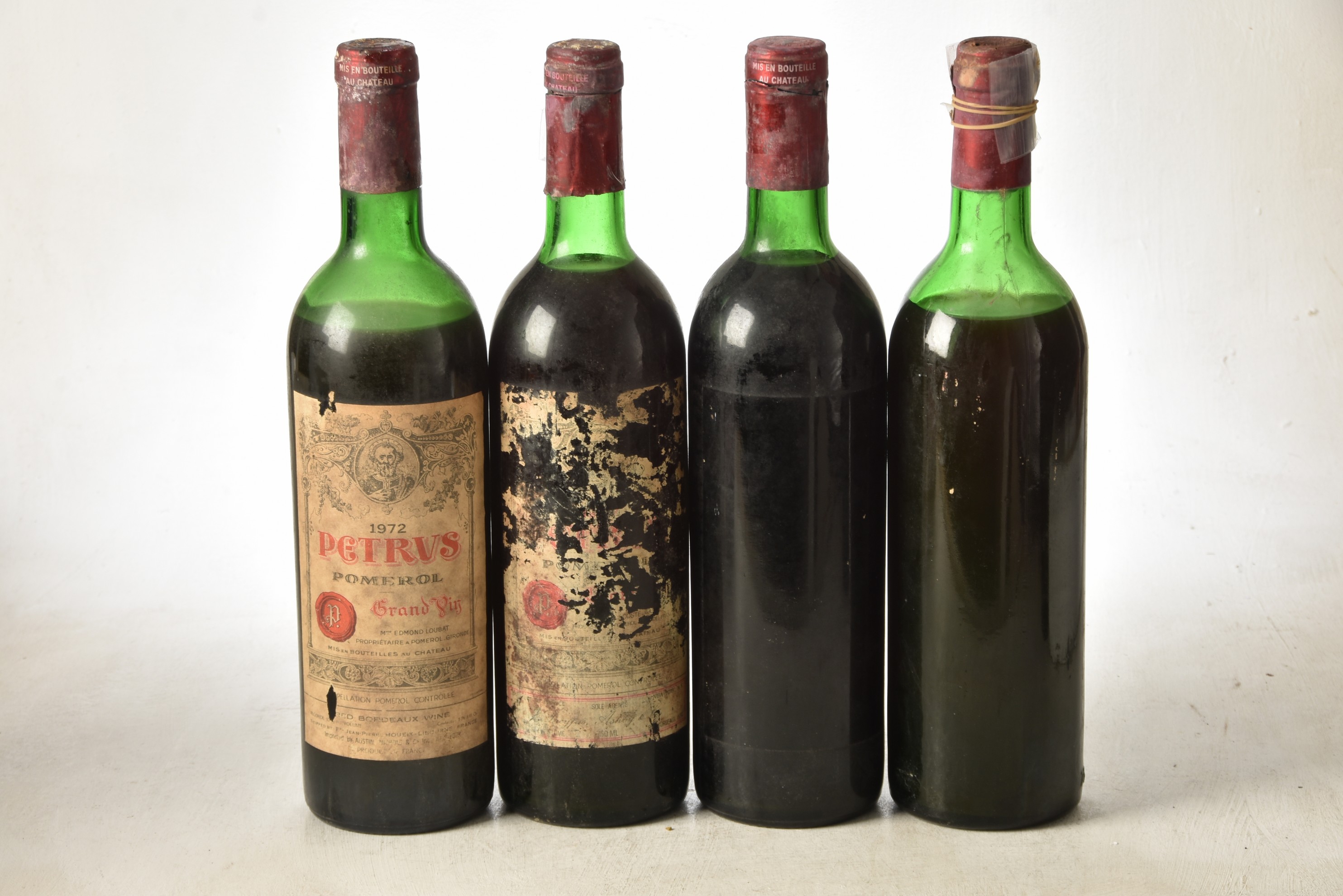 Chateau Petrus 1972 2 bts (US Slips) Chateau Petrus 1977 1 bt Chateau Petrus Belived 1977 1 bt Above