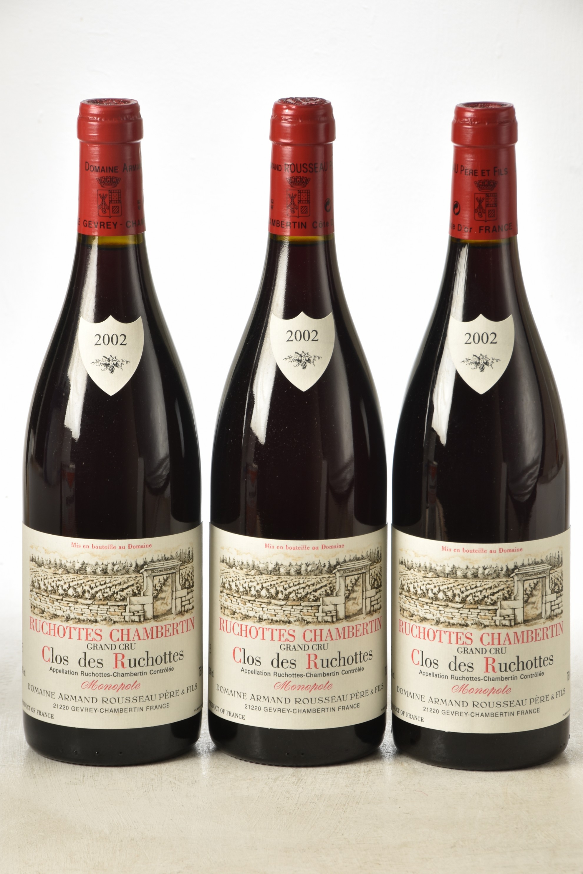 Ruchottes-Chambertin Clos des Ruchottes 2002 Domaine Armand Rousseau 3 bts IN BOND