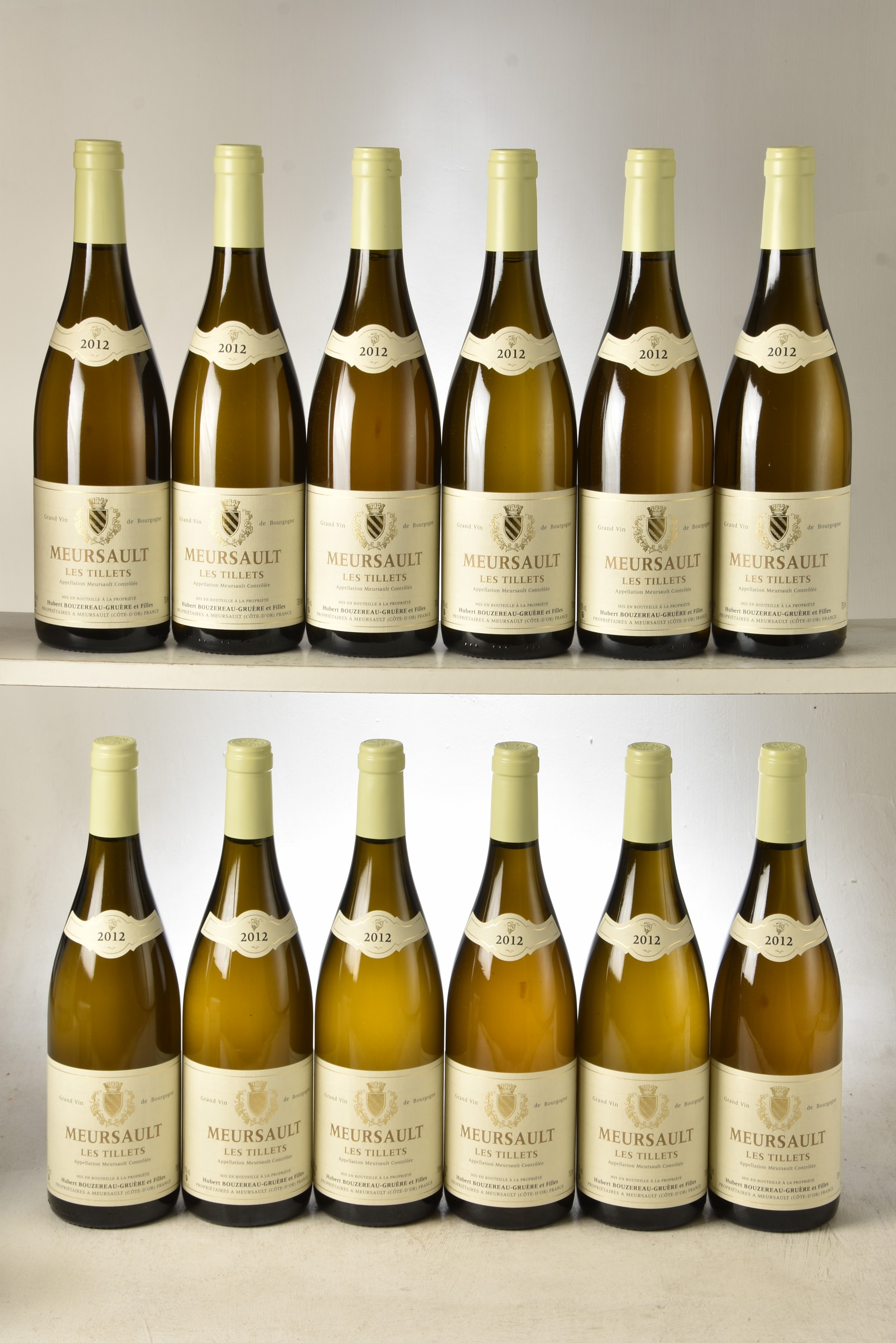 Meursault Les Tillets 2012 Domaine Bouzereau Gruere 2012 12 bts OCC In Bond