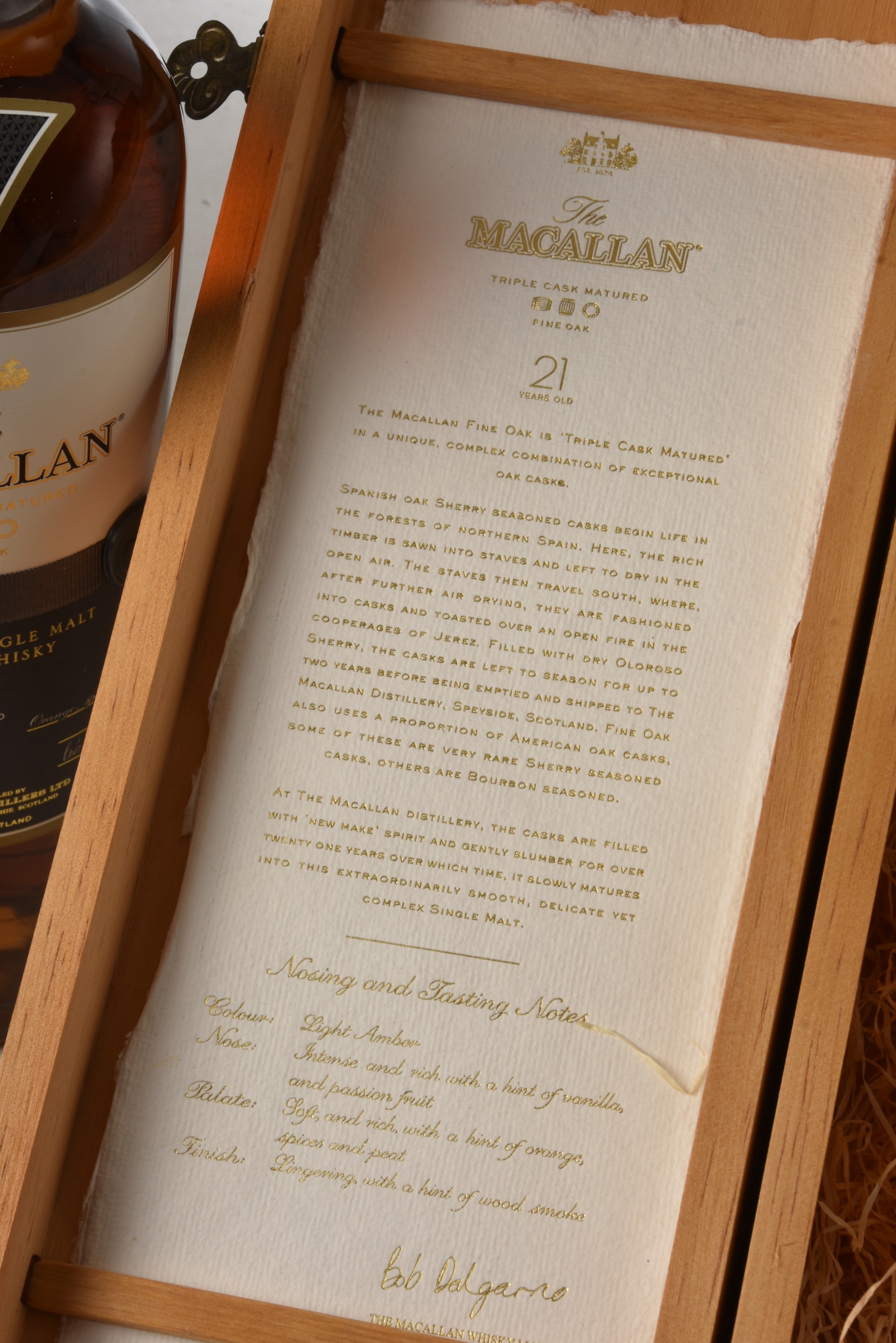 Macallan 21 yr old 700ml 43%vol 1 bt - Image 3 of 4